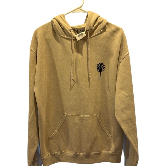 Bowery Supply Co Other - Balboa Tan Hoodie with Palm Tree Design